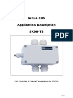 Arcus-EDS Application Description SK08-T8: KNX Controller 8-Channel Temperature For PT1000