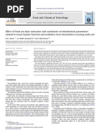 Effect of Food Azo Dyes Tartrazine and Carmoisine On Biochemical Parameters