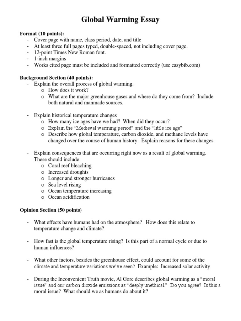 Global impact essay image