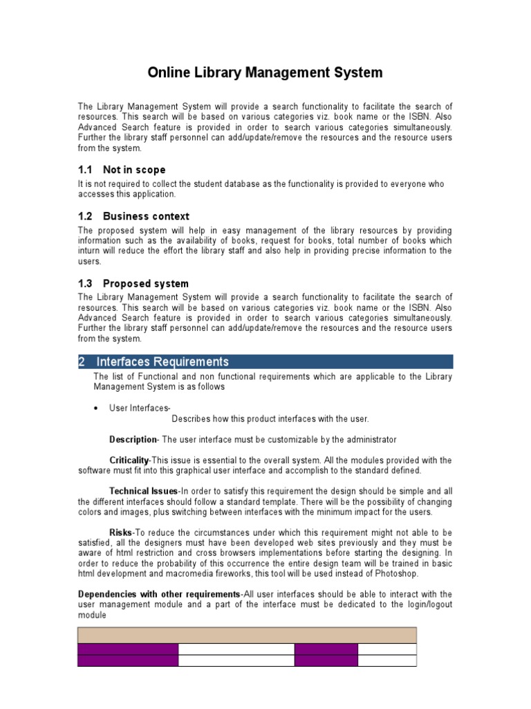 Library System for Staff & Students | PDF | Computer Engineering ...