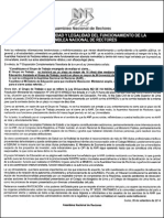 Comunicado ANR: Sobre La Continuidad y Legalidad Del Funcionamiento de La Asamblea Nacional de Rectores