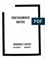 Midnight Notes Posthumous Notes 1983