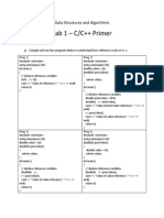 Lab of Data Structure and Algorithm Course