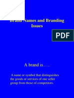 Brand Names and Branding Issues