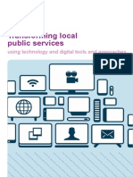 Transforming Public Services Using Technology and Digital Approaches