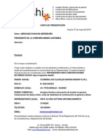 Carta de Presentación