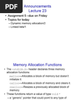 03-24-14 Dyn Mem Allo & Linked List