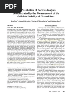 Colloidal Stability of Beer