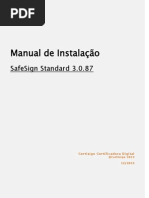 Manual de Instalação Safesign 3.0.87