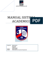 Manual Sistema Academico