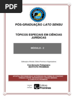 Tópicos Especiais Das Ciências Jurídicas