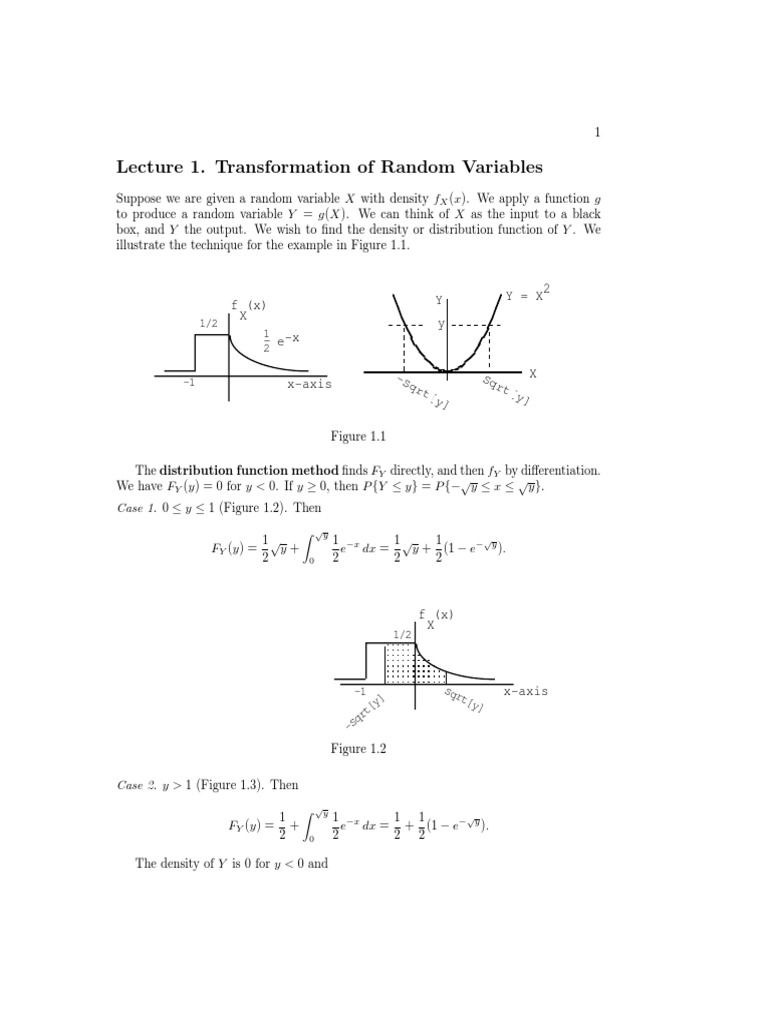 Random Variable Transformation Techniques | PDF | Bias Of An Estimator ...