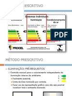 Iluminação - MÉTODO PRESCRITIVO