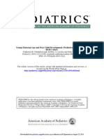 Birth Cohort Young Maternal Age and Poor Child Development: Predictive Validity From A
