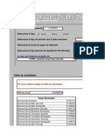 Calculadora Conversion de Tasa