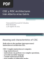 CISC y RISC Architectures