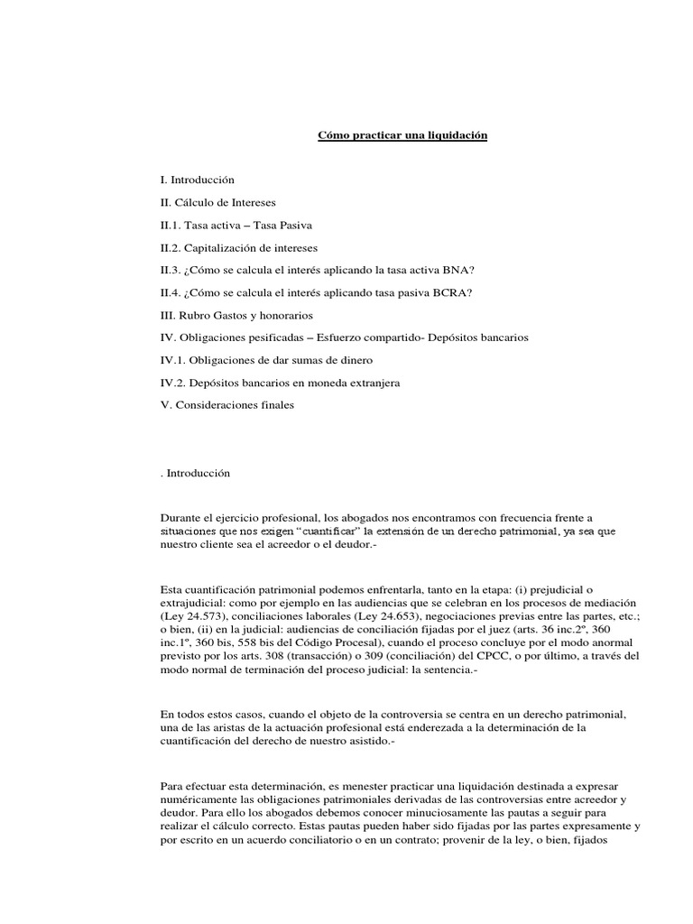 Cómo Practicar Una Liquidación  Interés  Hipoteca Comercial