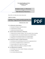 Introducción a la Teología y Metodología