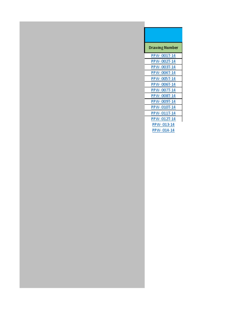 Drawing Log Sheet Overview | PDF