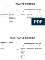 Weld Acceptance Criteria 5817