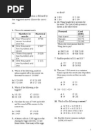 Maths Form 1- Final Exam Paper 2