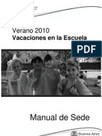 Manual de sede Verano 2010