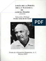 Antologia de La Poesia Cosmica y Tanatica de Samuel Feijoo