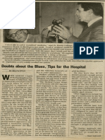 Doubts About The Blues, Tips For The Hospital - Vanguard Press - Oct. 2, 1981