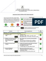 Governance Cluster Initiatives Q2 2014 Status Report