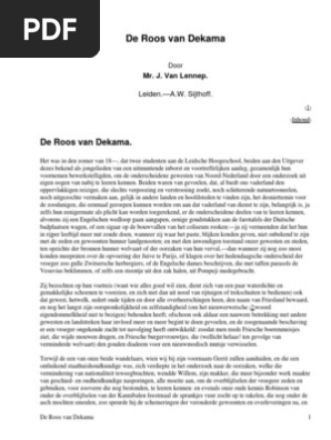De Roos Van Dekama By Lennep J Van Jacob 1802 1868