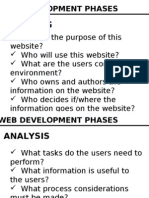 Web Development Phases