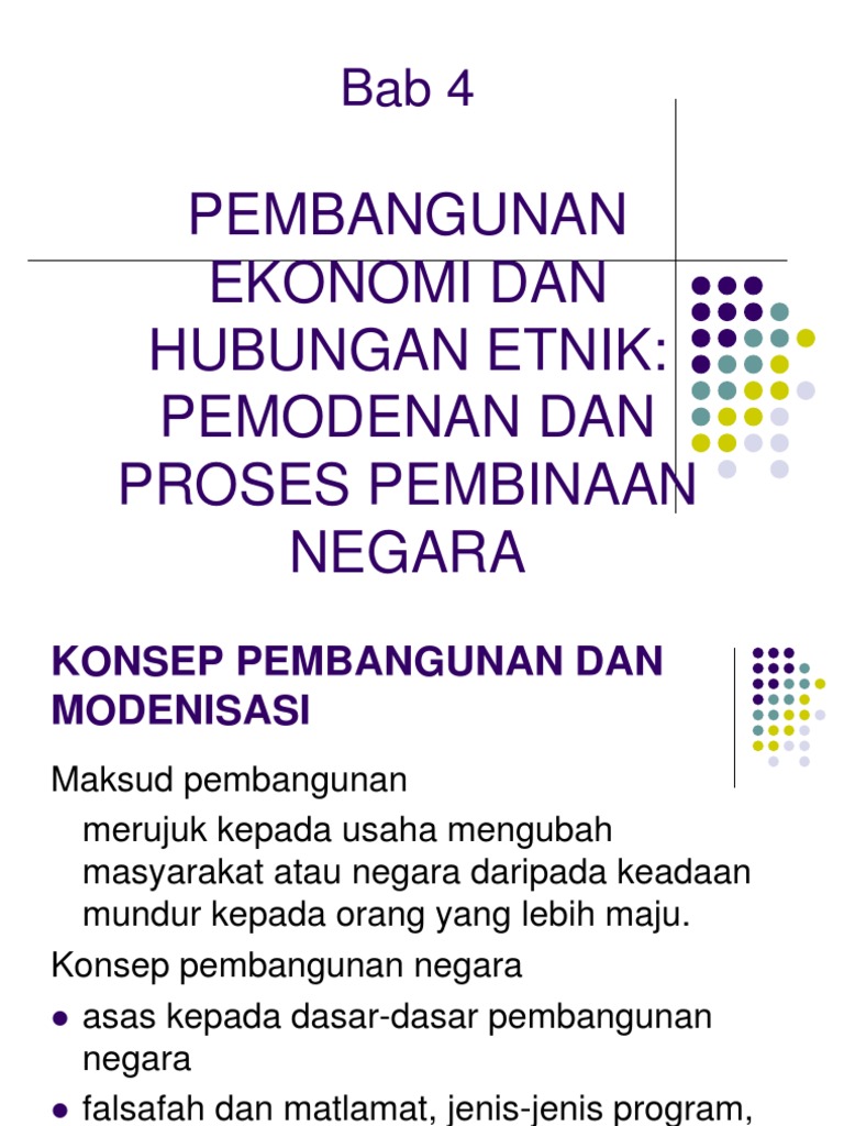 Bab4 Pembangunanekonomidanhubunganetnik 091117022849 Phpapp02 Pdf