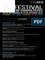 Festival Del Bosque de Chapultepec 2014