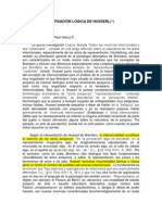 La Quinta Investigación Lógica de Husserl