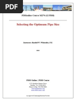 Optimum Pipe Diameter Calculation Sheet