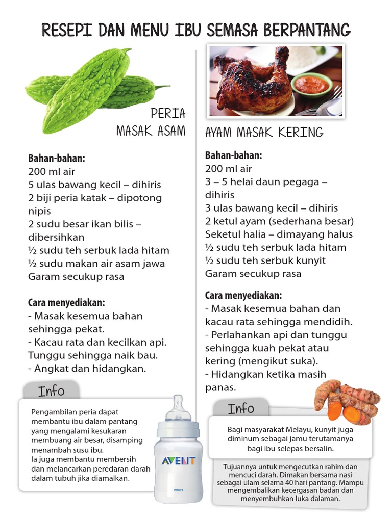 Resepi Menu Ibu Berpantang Pdf