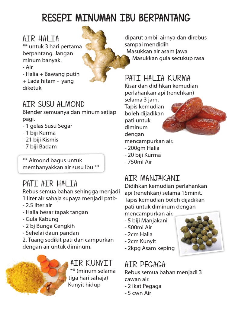 Resepi Minuman Ibu Berpantang Pdf