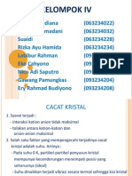 Kelompok IV Cacat Kristal