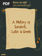 A History of Sanskrit, Latin & Greek - History