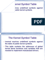 Insmod Resolves Undefined Symbols Against The Table of Public Kernel Symbols