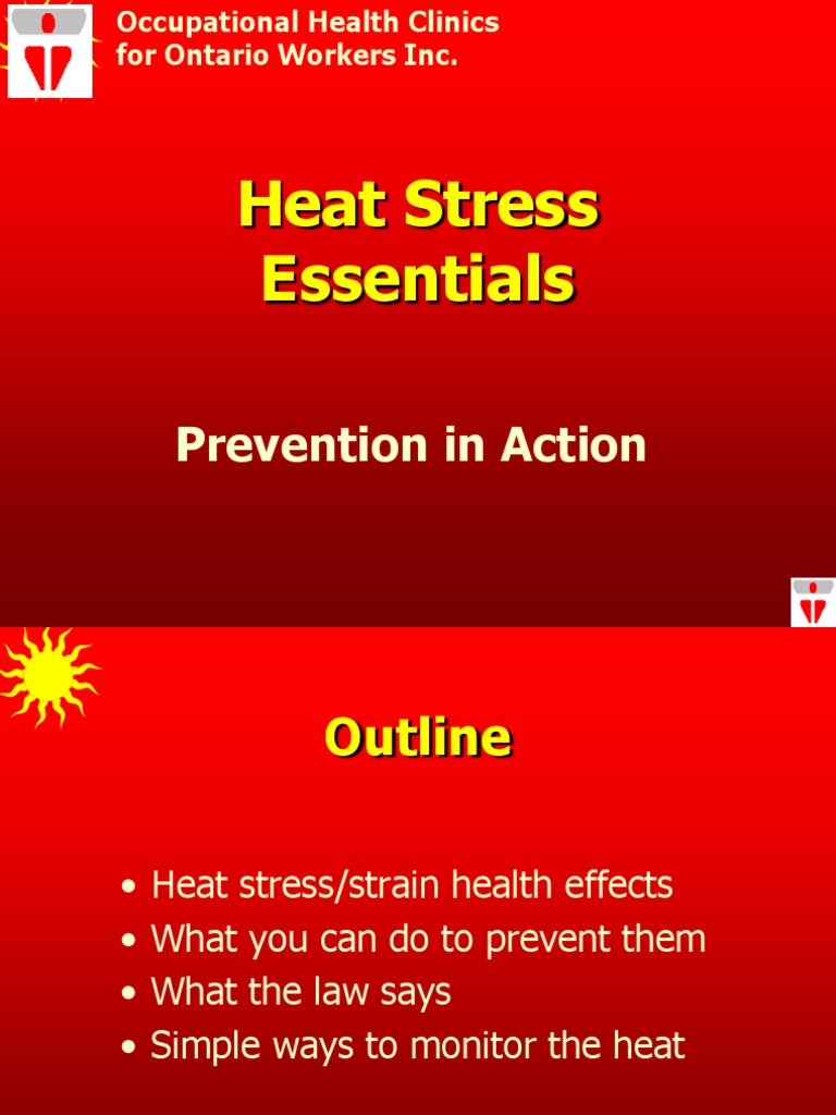 Heat Stress Essentials: Prevention in Action | PDF | Hyperthermia ...