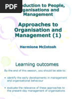 Week 5 Approaches to Organisation and Management (1)