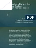 Pengaruh Kebijakan Ekonomi Orde Baru Terhadap Keadaan Perekonomian