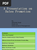 A Presentation On Sales Promotion