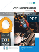 Clamp On Hitester Series: A Full Line-Up of Digital and Analog Clamp Meters To Suit Any Need