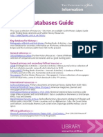 History Databases Guide: Key Database For History