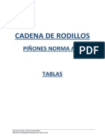 Tablas de Cadena de Rodillos