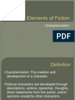 Elements of Fiction Characterization