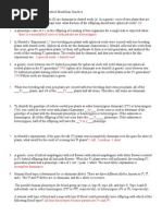 Genetics Problem Sets 1 and 2 Answers