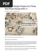 Electrical Design Project of A Three Bed Room House